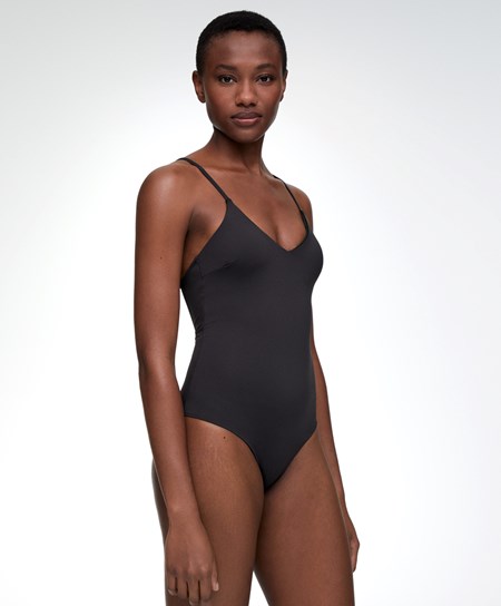 Oysho Triangle Swimsuit Černé | 356207-QHZ